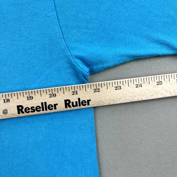 Vintage Sail Boat T-Shirt Mens Large Blue Ocean Art Nautical Chicago USA 90s - Picture 14 of 16